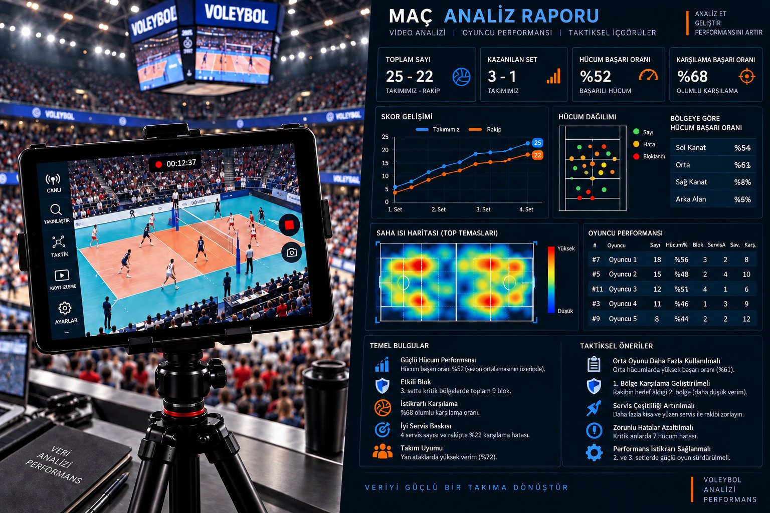 Match analysis reports — Volleyball